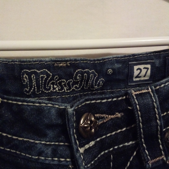Miss Me Signature Rise Straight Leg Y2K Jeans - Picture 3 of 12